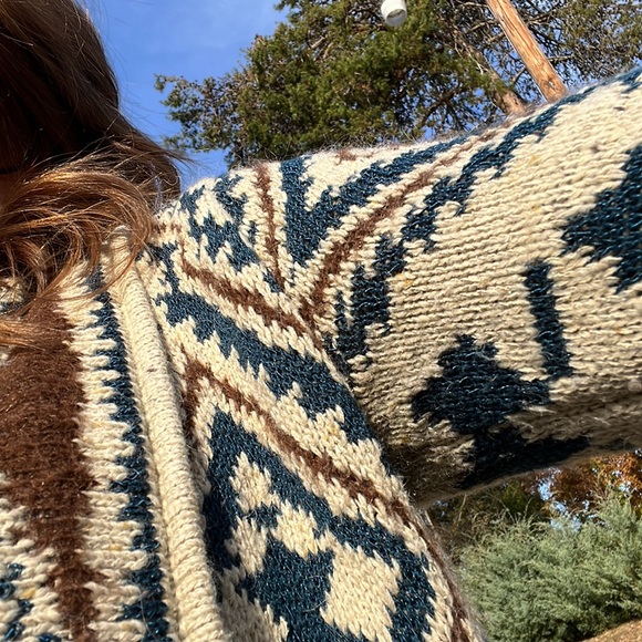 Ralph Lauren denim & supply Indian blanket southwestern cowichan Aztec cardigan - Picture 7 of 12